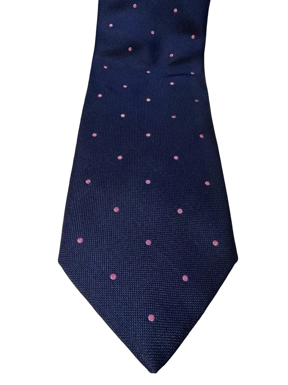Thomas Pink Jermyn Street London 100% Woven Silk Polka Dot Necktie
